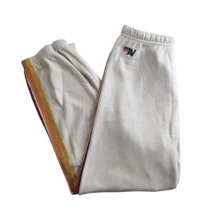 Aviator Nation 5 Stripe Vintage white Sweatpants Unisex